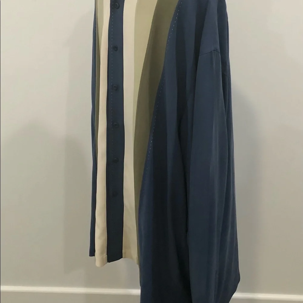 Vintage Nat Nast Striped Silk Shirt - Picture 3 of 5